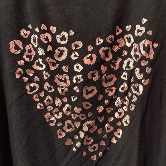 Pink Leopard Side Tie Graphic Tee | Size XS‎ - Picture 6 of 6